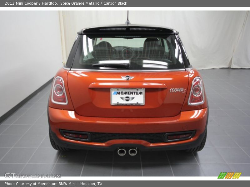 Spice Orange Metallic / Carbon Black 2012 Mini Cooper S Hardtop
