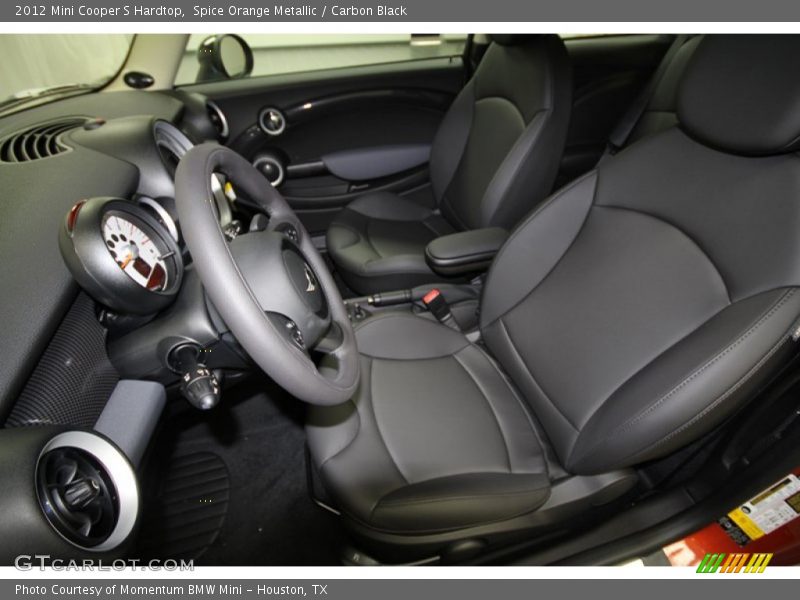 Spice Orange Metallic / Carbon Black 2012 Mini Cooper S Hardtop