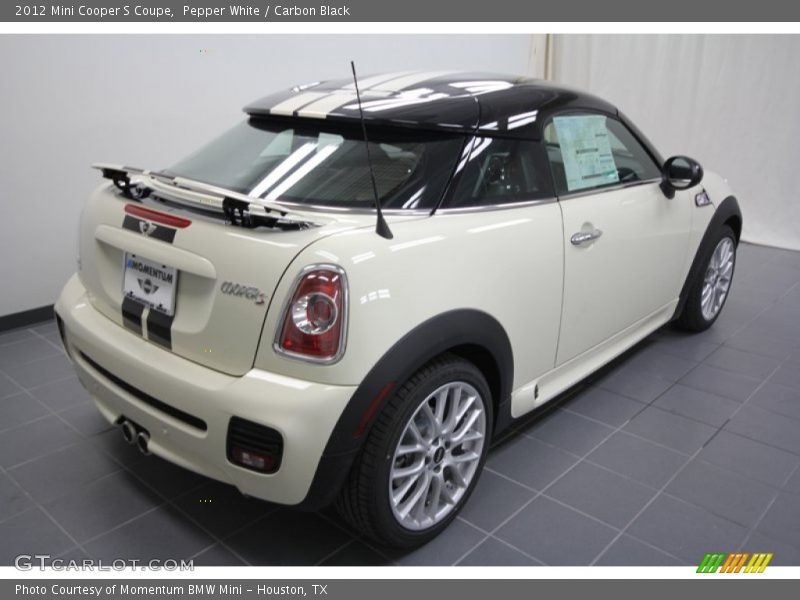 Pepper White / Carbon Black 2012 Mini Cooper S Coupe