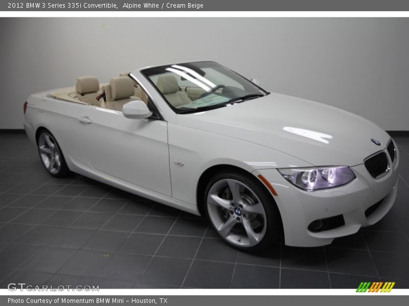 Front 3/4 View of 2012 3 Series 335i Convertible