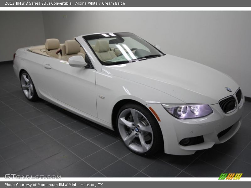Front 3/4 View of 2012 3 Series 335i Convertible