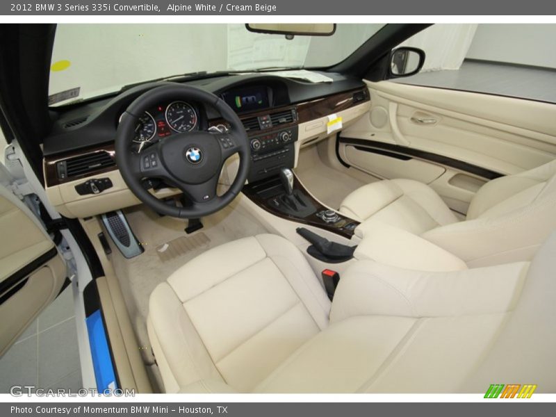 Cream Beige Interior - 2012 3 Series 335i Convertible 