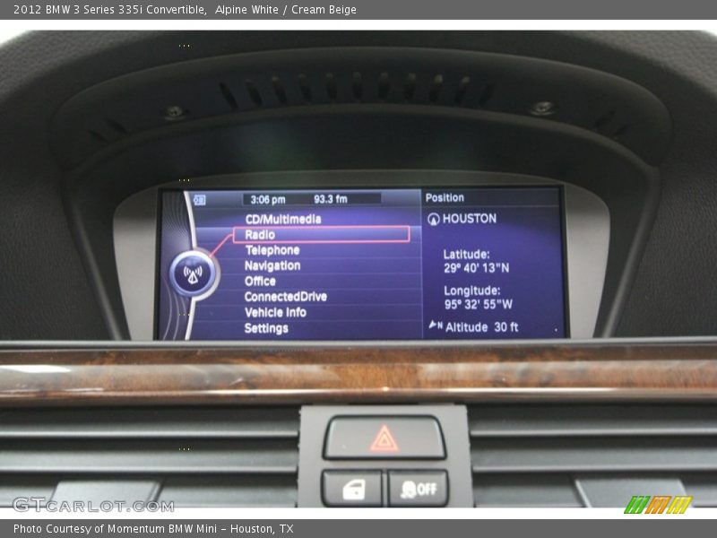 Alpine White / Cream Beige 2012 BMW 3 Series 335i Convertible