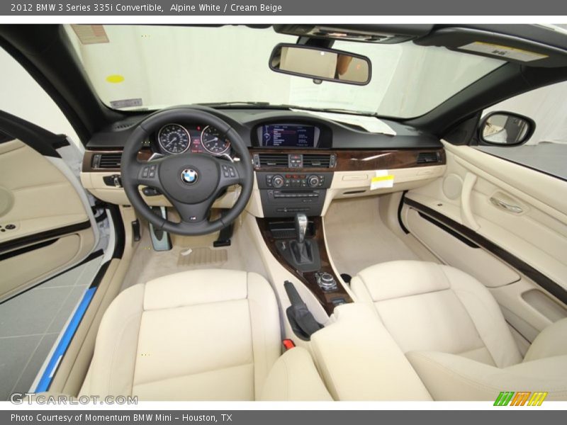Alpine White / Cream Beige 2012 BMW 3 Series 335i Convertible