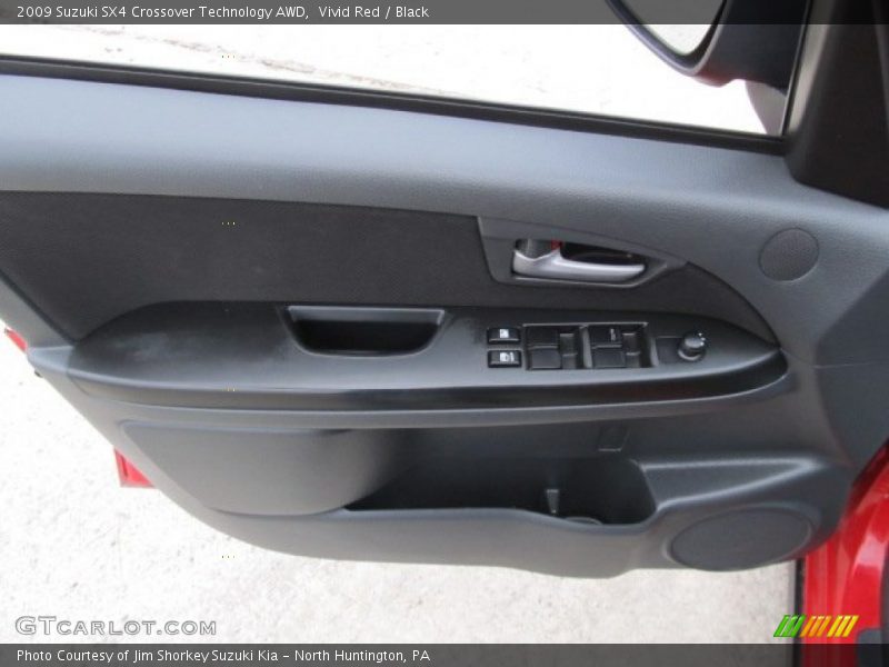 Vivid Red / Black 2009 Suzuki SX4 Crossover Technology AWD