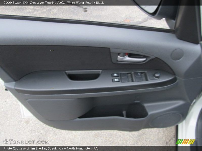 White Water Pearl / Black 2009 Suzuki SX4 Crossover Touring AWD