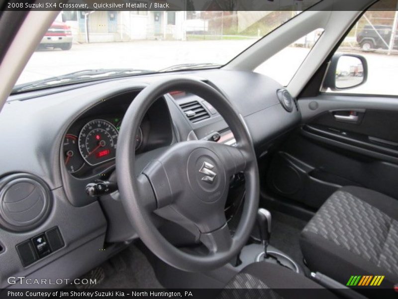 Quicksilver Metallic / Black 2008 Suzuki SX4 Crossover