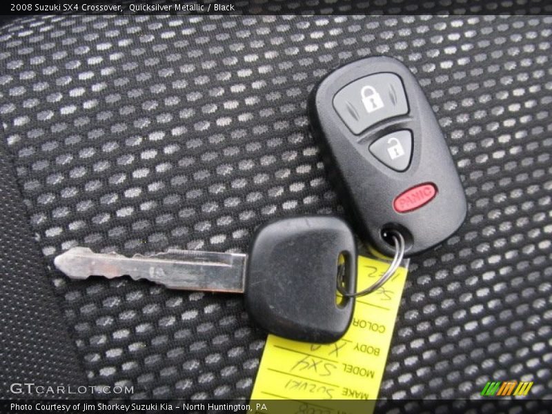 Quicksilver Metallic / Black 2008 Suzuki SX4 Crossover