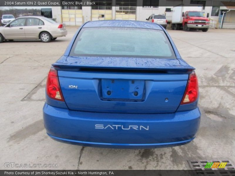 Electric Blue / Black 2004 Saturn ION 2 Quad Coupe