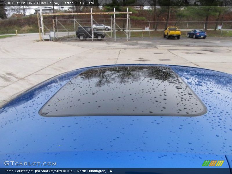 Electric Blue / Black 2004 Saturn ION 2 Quad Coupe