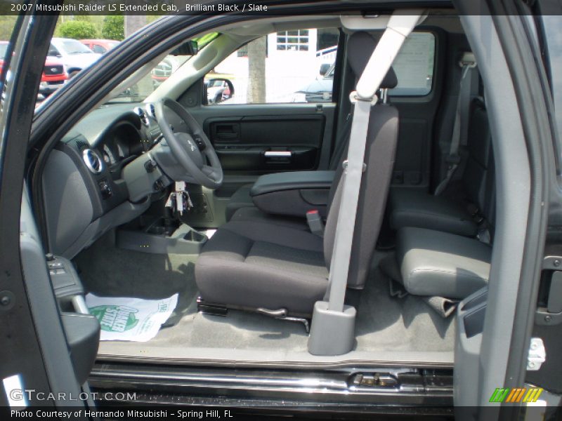 Brilliant Black / Slate 2007 Mitsubishi Raider LS Extended Cab