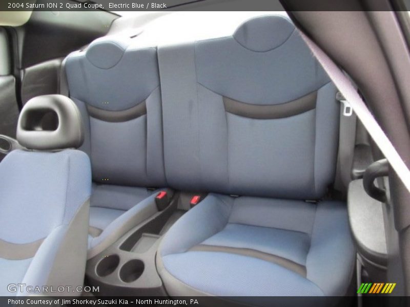 Electric Blue / Black 2004 Saturn ION 2 Quad Coupe