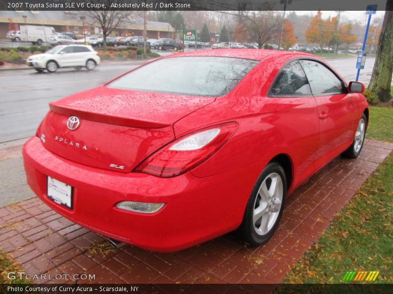 Absolutely Red / Dark Stone 2007 Toyota Solara SLE V6 Coupe