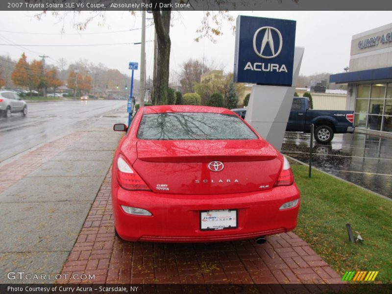 Absolutely Red / Dark Stone 2007 Toyota Solara SLE V6 Coupe