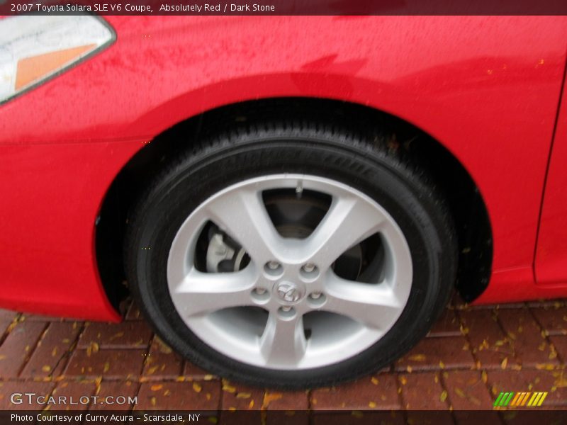 Absolutely Red / Dark Stone 2007 Toyota Solara SLE V6 Coupe
