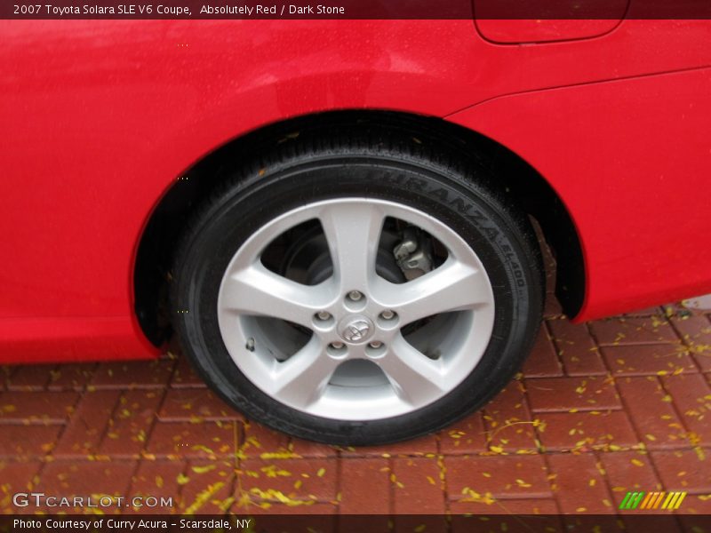 Absolutely Red / Dark Stone 2007 Toyota Solara SLE V6 Coupe