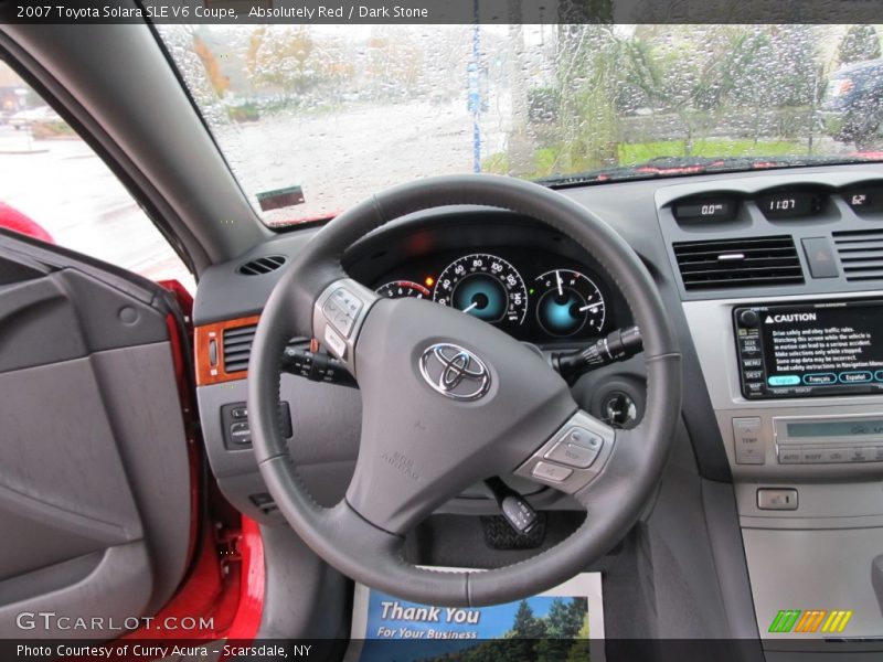 Absolutely Red / Dark Stone 2007 Toyota Solara SLE V6 Coupe