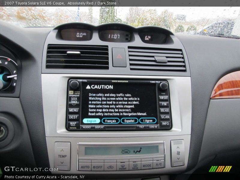 Controls of 2007 Solara SLE V6 Coupe