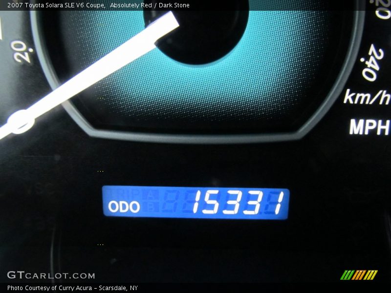 Absolutely Red / Dark Stone 2007 Toyota Solara SLE V6 Coupe