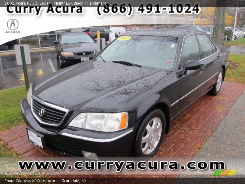 Nighthawk Black / Parchment 2002 Acura RL 3.5 Sedan