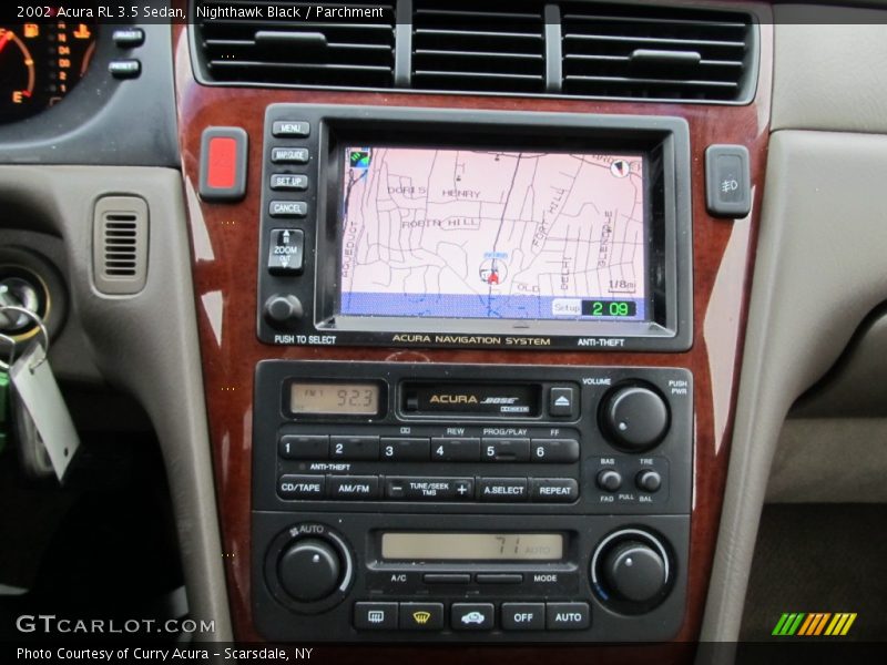 Navigation of 2002 RL 3.5 Sedan