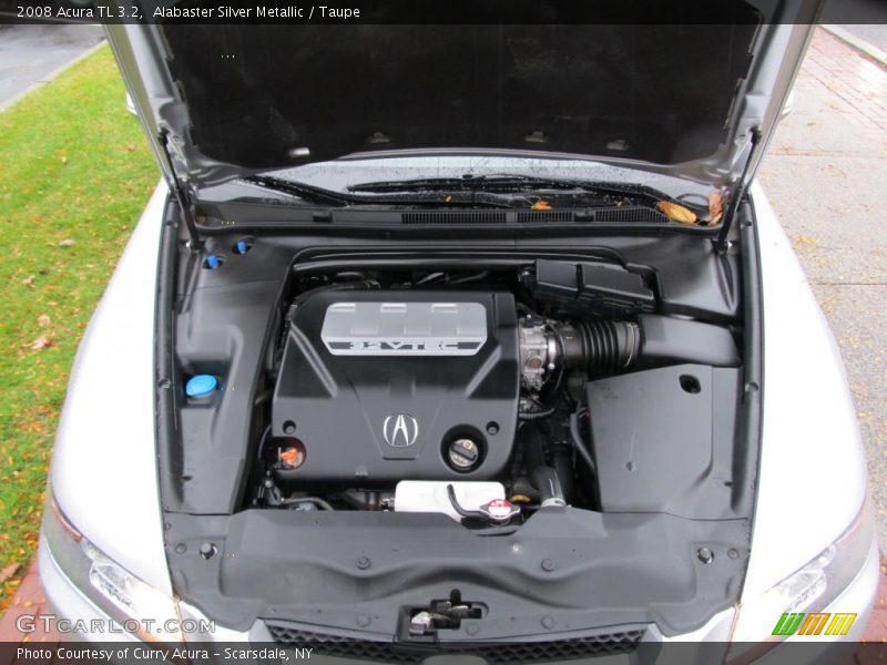 Alabaster Silver Metallic / Taupe 2008 Acura TL 3.2
