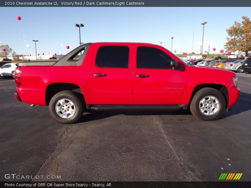 Victory Red / Dark Cashmere/Light Cashmere 2010 Chevrolet Avalanche LS