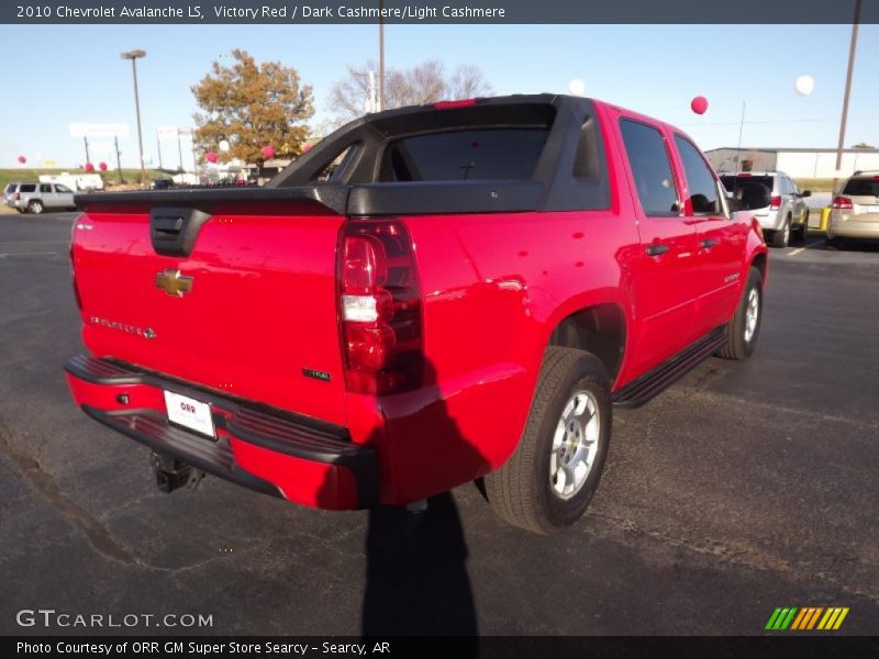 Victory Red / Dark Cashmere/Light Cashmere 2010 Chevrolet Avalanche LS