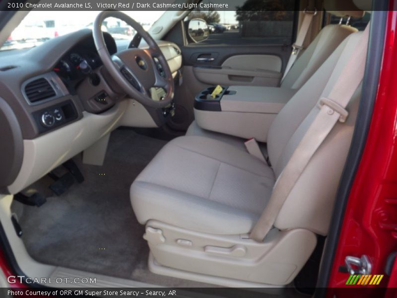Victory Red / Dark Cashmere/Light Cashmere 2010 Chevrolet Avalanche LS