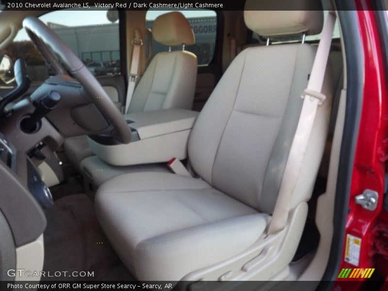 Victory Red / Dark Cashmere/Light Cashmere 2010 Chevrolet Avalanche LS
