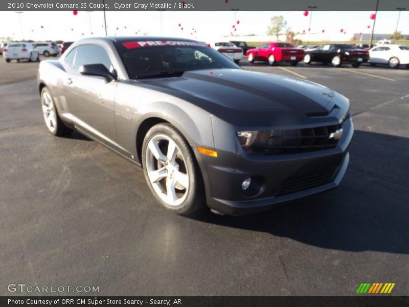 Cyber Gray Metallic / Black 2010 Chevrolet Camaro SS Coupe