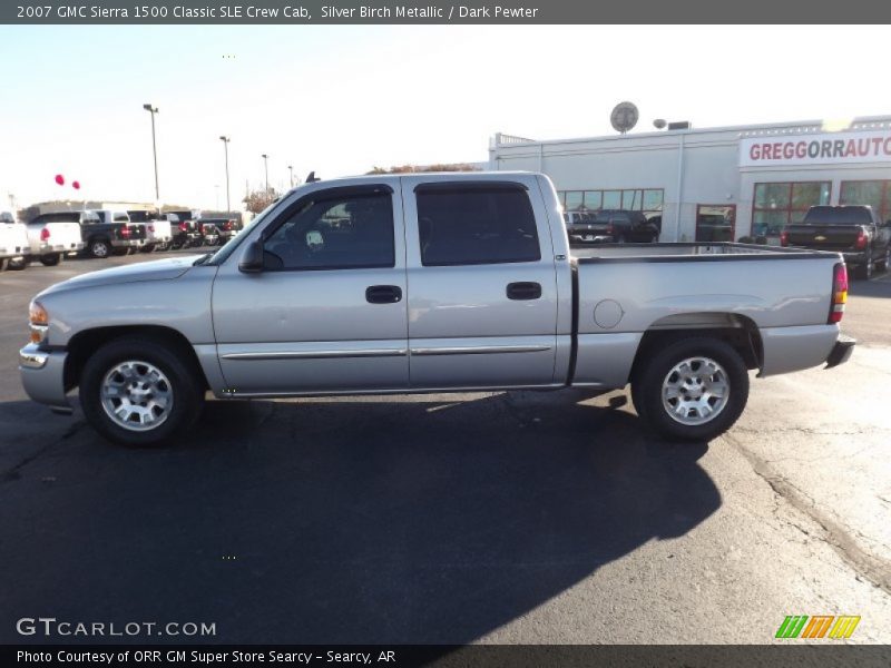 Silver Birch Metallic / Dark Pewter 2007 GMC Sierra 1500 Classic SLE Crew Cab