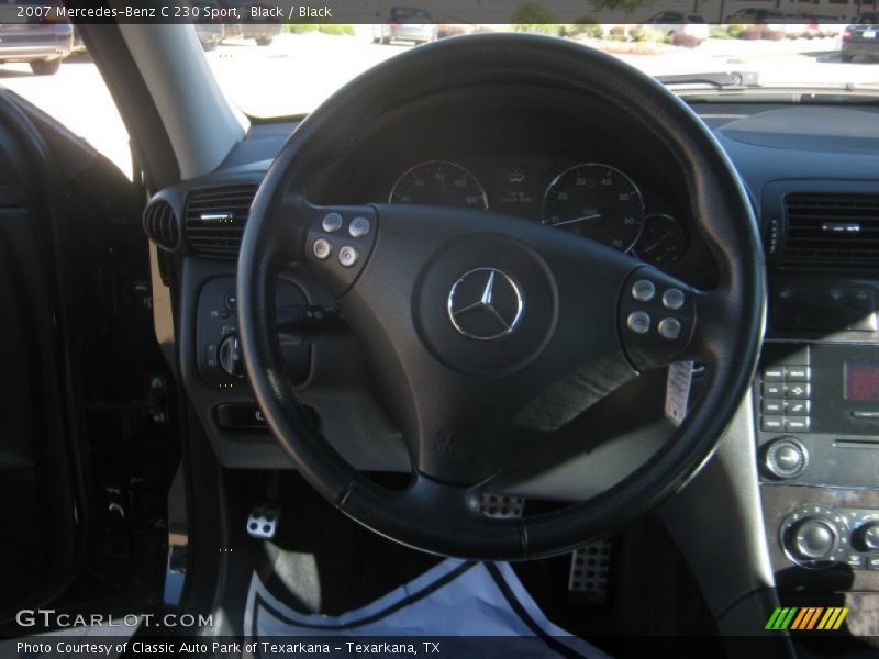 Black / Black 2007 Mercedes-Benz C 230 Sport