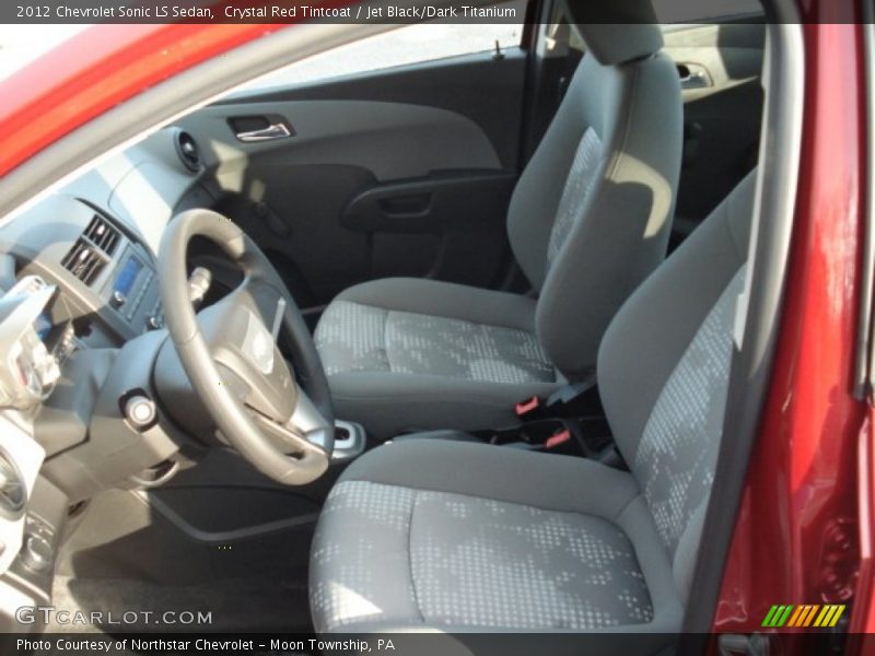 2012 Sonic LS Sedan Jet Black/Dark Titanium Interior