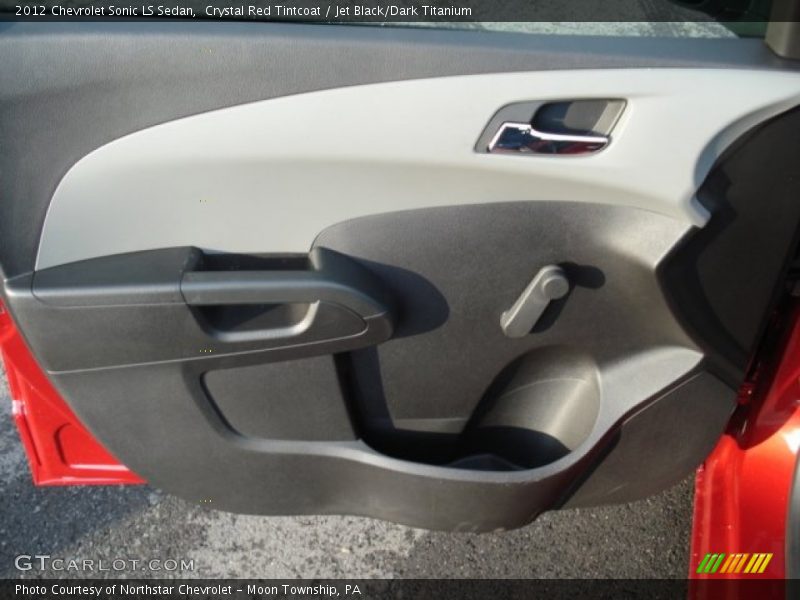 Crystal Red Tintcoat / Jet Black/Dark Titanium 2012 Chevrolet Sonic LS Sedan