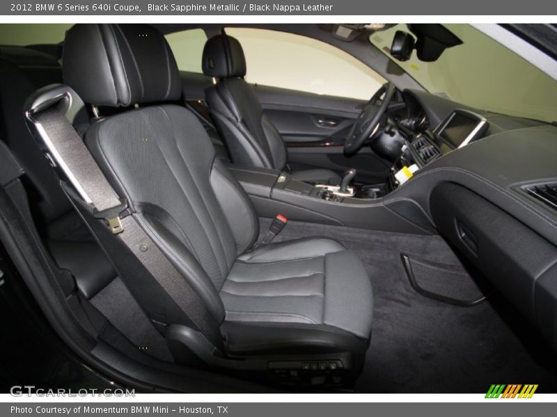 Black Sapphire Metallic / Black Nappa Leather 2012 BMW 6 Series 640i Coupe