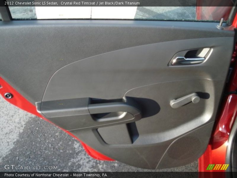 Crystal Red Tintcoat / Jet Black/Dark Titanium 2012 Chevrolet Sonic LS Sedan