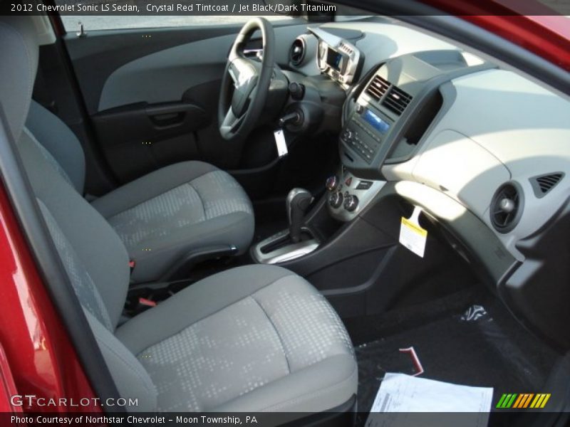 Crystal Red Tintcoat / Jet Black/Dark Titanium 2012 Chevrolet Sonic LS Sedan