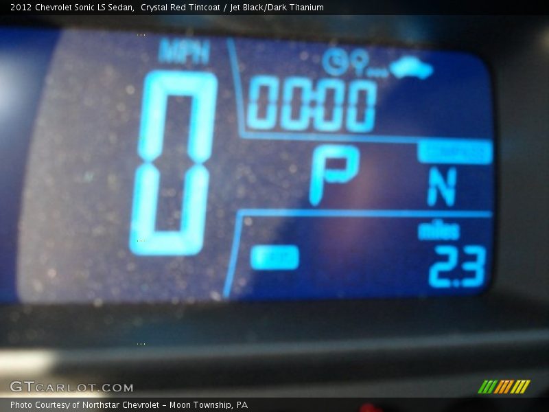 Crystal Red Tintcoat / Jet Black/Dark Titanium 2012 Chevrolet Sonic LS Sedan