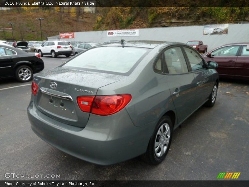 Natural Khaki / Beige 2010 Hyundai Elantra GLS