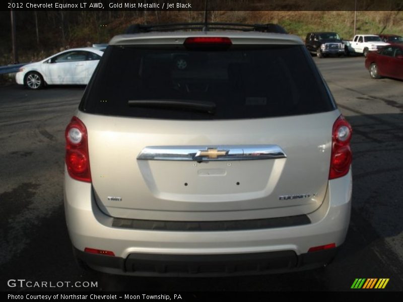 Gold Mist Metallic / Jet Black 2012 Chevrolet Equinox LT AWD