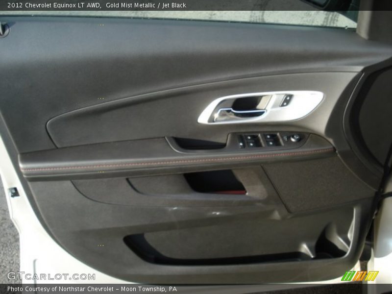 Gold Mist Metallic / Jet Black 2012 Chevrolet Equinox LT AWD