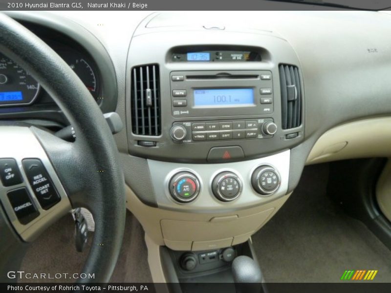 Natural Khaki / Beige 2010 Hyundai Elantra GLS