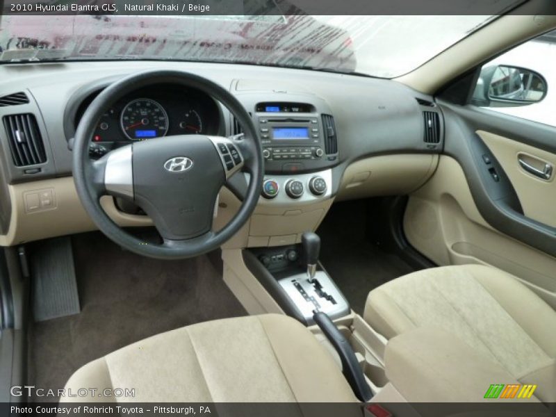 Natural Khaki / Beige 2010 Hyundai Elantra GLS