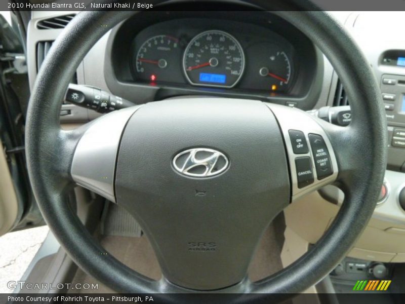 Natural Khaki / Beige 2010 Hyundai Elantra GLS