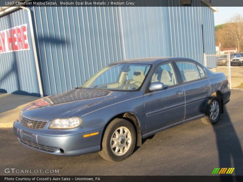 Medium Opal Blue Metallic / Medium Grey 1997 Chevrolet Malibu Sedan