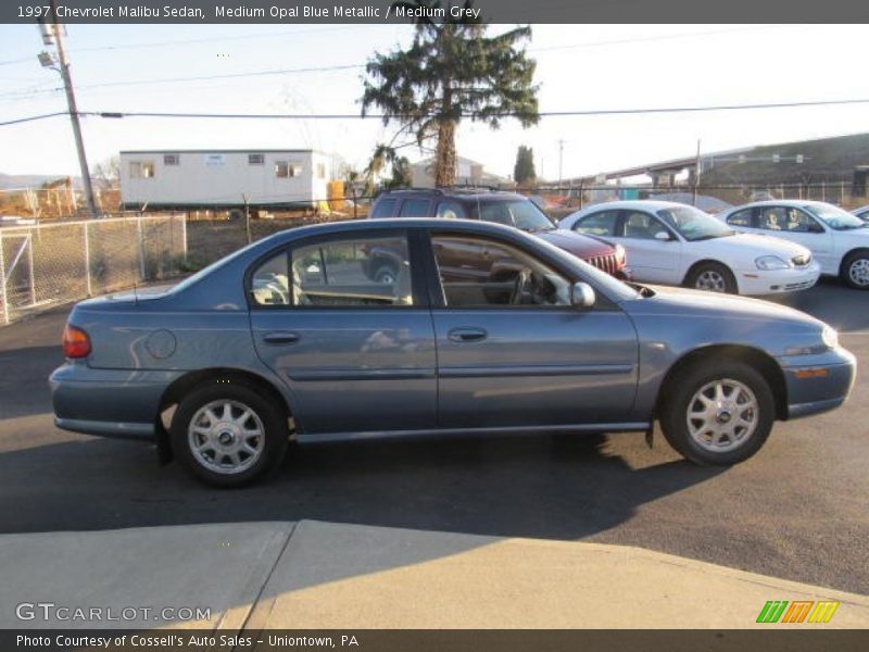 Medium Opal Blue Metallic / Medium Grey 1997 Chevrolet Malibu Sedan