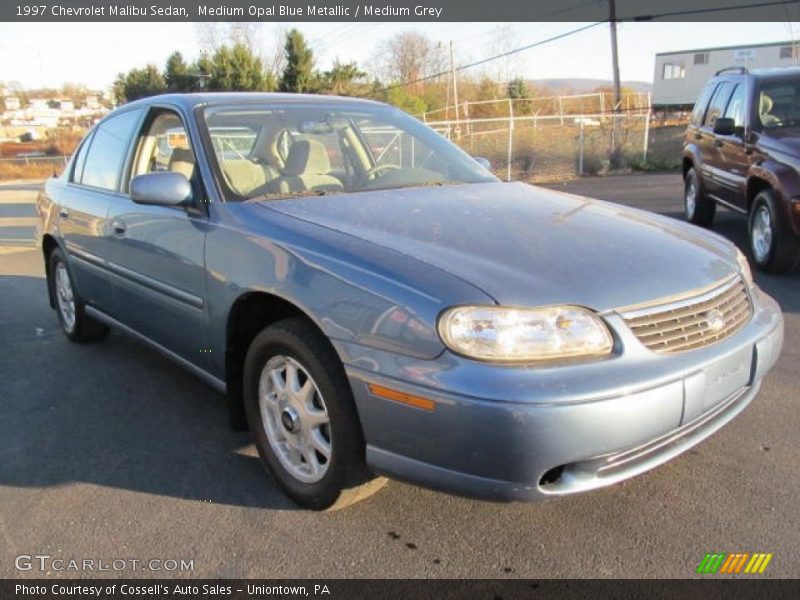 Medium Opal Blue Metallic / Medium Grey 1997 Chevrolet Malibu Sedan