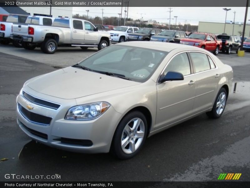 Gold Mist Metallic / Cocoa/Cashmere 2012 Chevrolet Malibu LS