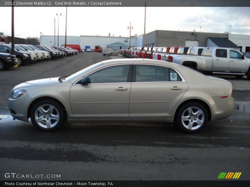 Gold Mist Metallic / Cocoa/Cashmere 2012 Chevrolet Malibu LS